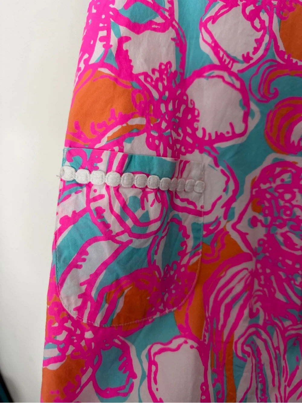 Lilly Pulitzer Girls Sleeveless Shift Dress Cotton Printed Pink Size 10